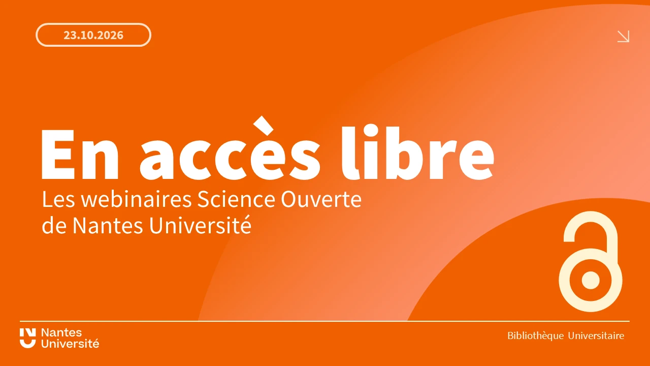 Image de présentation des webinaires science ouverte