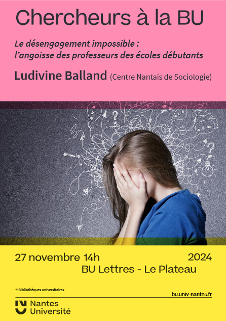 Chercheurs à la BU I Ludivine Balland (Centre Nantais de Sociologie)